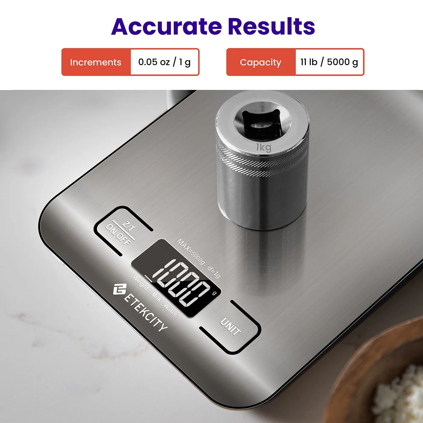 Etekcity Digital Kitchen Scale, 11 lb — photo 8